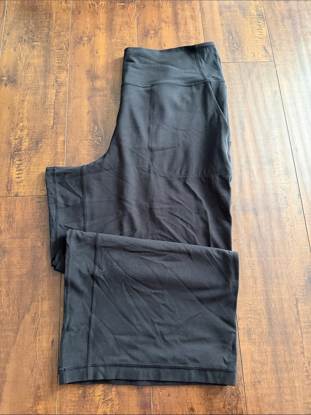 lululemon athletica Align Black Wide-Leg High-Waist Pants, 22 inch inseam